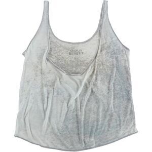 Gorilla Buffet Womens Oversized Burnout Print Tank Top, Blue, NWT